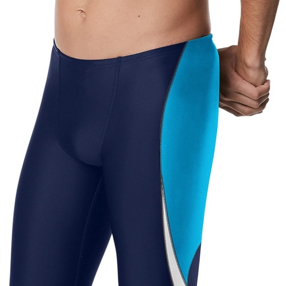 Speedo Men's Standard Swimsuit Jammer Endurance+ Splice Team Colors - Picture 2 of 4